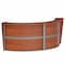 Linea Italia Reception Desk 49 in D X 46 in H, 10.3 ft W X Thermofused Laminate, Clear, Cherry ZUC296 - alternate 1